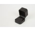 Austin Collection Black Leatherette, Earring Box 2' x 2 3/8' x 1 3/4' H